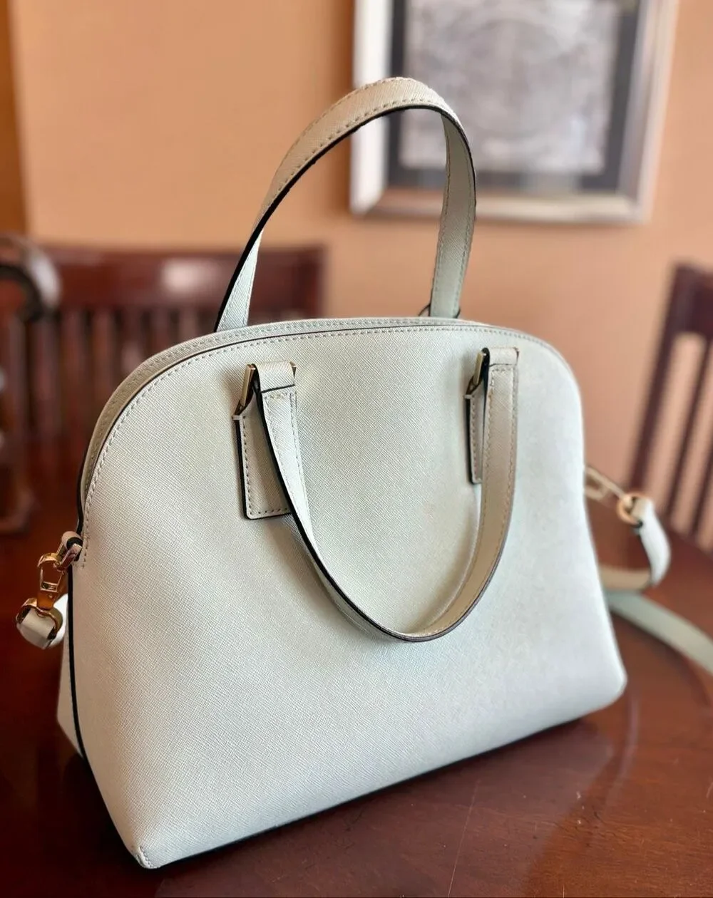 KATE SPADE -Cameron Street Small Hayden Convertible Crossbody/Misty Mint Leather
